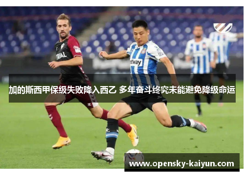 加的斯西甲保级失败降入西乙 多年奋斗终究未能避免降级命运 加的斯西甲保级失败降入西乙 多年奋斗终究未能避免降级命运